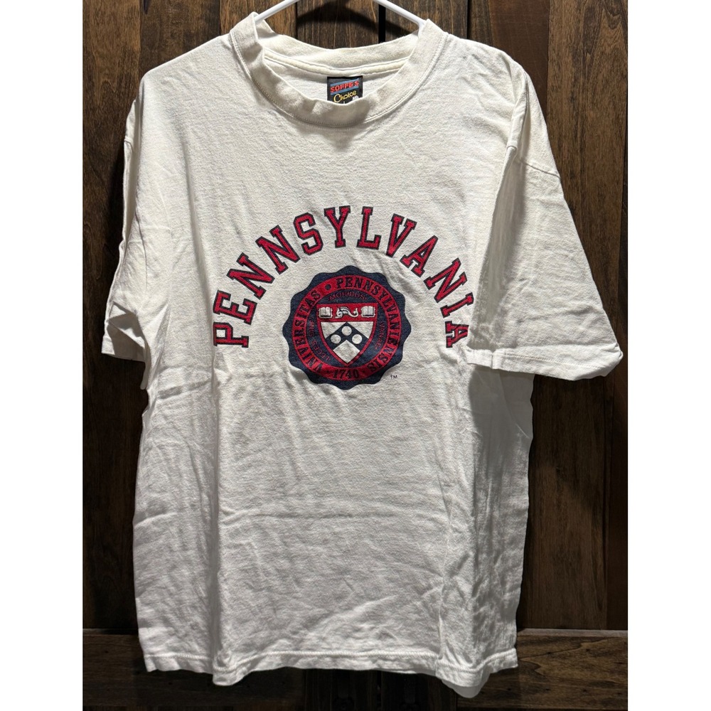 Vintage Soffes‎ Choice University of Pennsylvania UPenn T-Shirt White Large